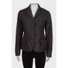 Brown jacket with patch pockets