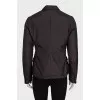 Brown jacket with patch pockets