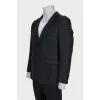 Men's single-breasted wool jacket