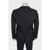 Men's single-breasted wool jacket
