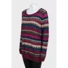 Striped long sleeve top