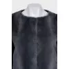 Blue mink coat