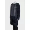 Blue mink coat