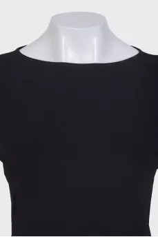 Black long sleeve top with thumb holes