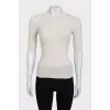 Fitted crew neck t-shirt