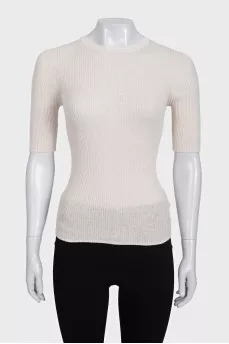 Fitted crew neck t-shirt