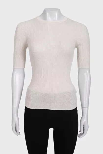 Fitted crew neck t-shirt