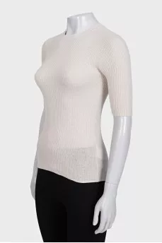 Fitted crew neck t-shirt