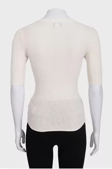Fitted crew neck t-shirt