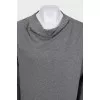 Gray straight-cut dress