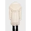 Knitted cashmere dress with decoration