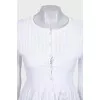 Perforated cardigan and tank top set