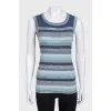 Striped T-shirt with lurex
