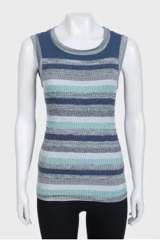 Striped T-shirt with lurex
