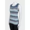 Striped T-shirt with lurex
