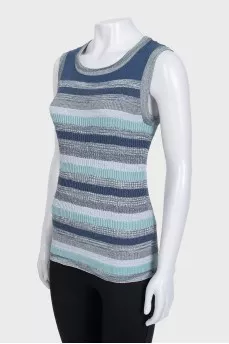 Striped T-shirt with lurex
