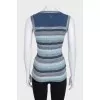 Striped T-shirt with lurex