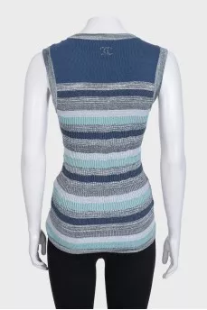 Striped T-shirt with lurex