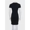 Fitted dress with embellished top