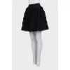 Black skirt with elastic