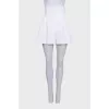 White high-waist shorts