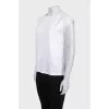 White T-shirt with lace back