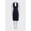 Fitted dress with signature buttons