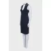 Fitted dress with signature buttons