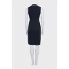 Fitted dress with signature buttons