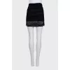 Black skirt with silver chain