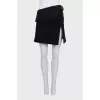 Black wrap skirt