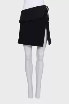Black wrap skirt