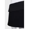 Black wrap skirt