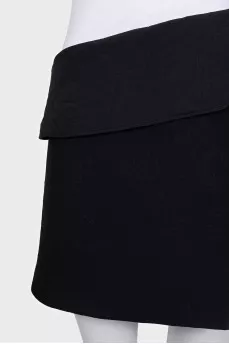 Black wrap skirt