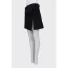 Black wrap skirt