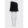 Black wrap skirt