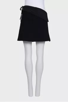 Black wrap skirt
