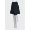 Black asymmetrical skirt
