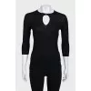 Black cashmere jumper