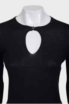 Black cashmere jumper