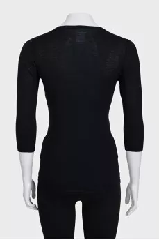 Black cashmere jumper