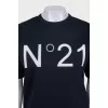 Футболка oversize з сріблястим лого