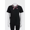 Straight T-shirt decorated with sequins
