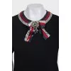 Straight T-shirt decorated with sequins