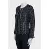 Black zippered cardigan