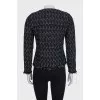 Black zippered cardigan