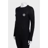 Black jumper with logo