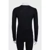 Black jumper with logo