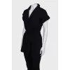 Black short sleeve cardigan