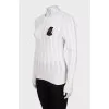 White jumper with embroidery